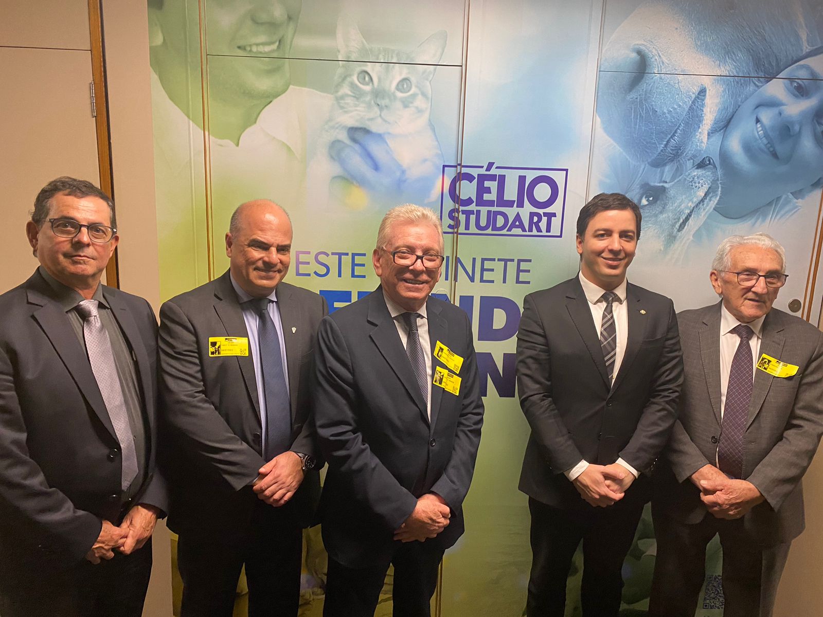 Membros do CRMV-SP/CFMV e o deputado.