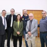 Na foto, da esquerda para a direita, o representante regional de Sorocaba, Renato Murta, o conselheiro, Felipe Consentini, a tesoureira do CRMV-SP, Rosemary Viola Bosch, o produtor de jornalismo da Rádio Cruzeiro FM, o presidente do CRMV-SP, Odemilson Donizete Mossero, e o médico-veterinário e ex-secretário de Meio Ambiente de Sorocaba, Antônio Prieto Neto.