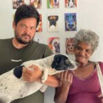 Na foto, os médicos-veterinários responsáveis pela realização do projeto, Heitor Waiss e Andreza Gonçalves, após atendimento.