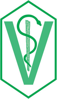 símbolo da Medicina Veterinária em verde