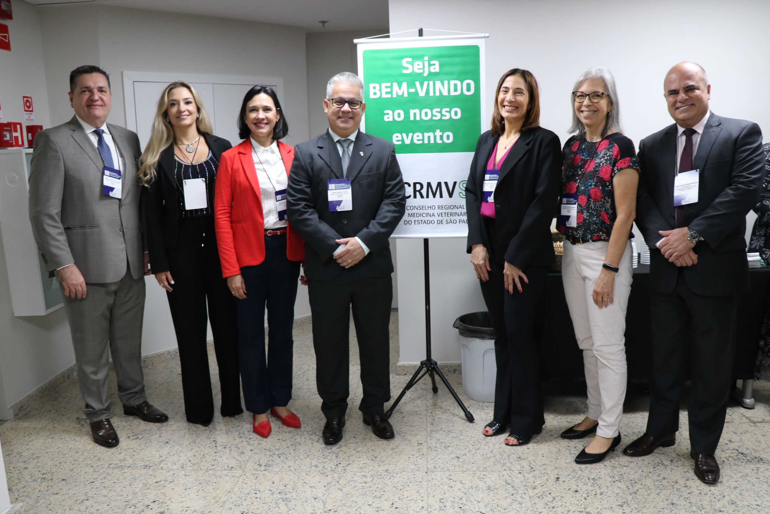 Na foto, os integrantes da Comissão Técnica de Educação do Regional, responsáveis pelo evento: Antonio José de Araújo Aguiar, Glenda Maris de Barros, Gláucia Prada Kanashiro, Andrey Borges Teixeira, Katia Denise Saraiva Bresciani, Helenice de Souza Spinosa e Fábio Manhoso.