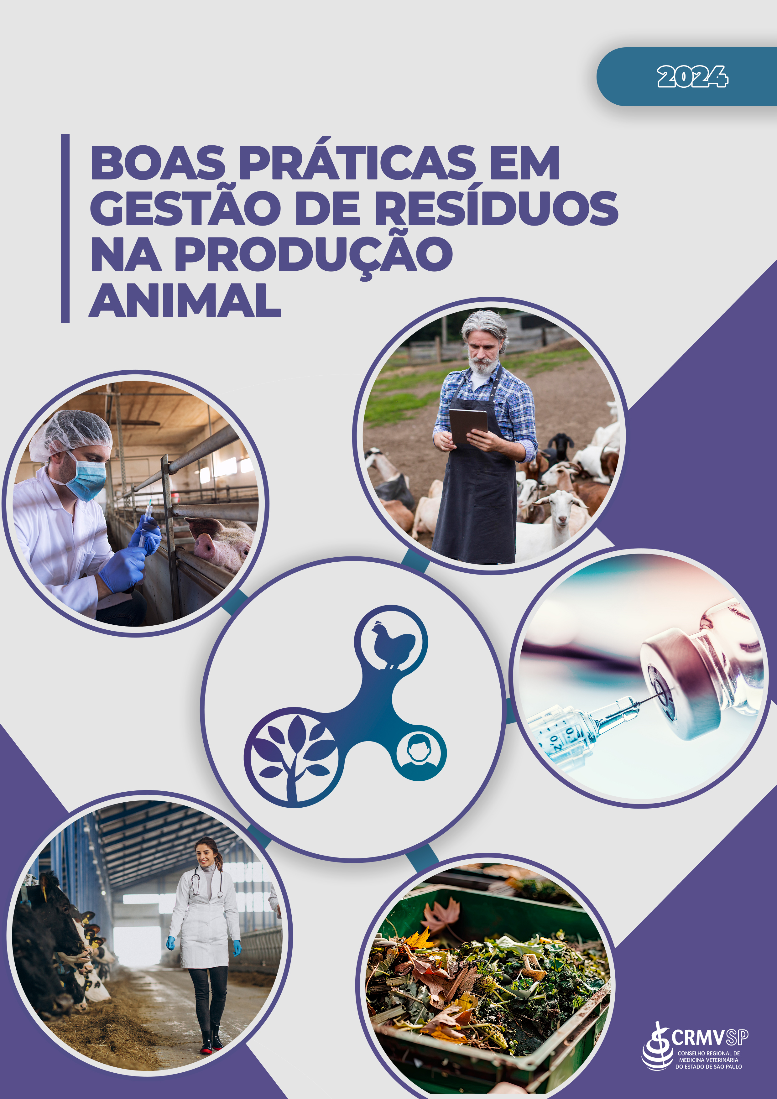 A imagem mostra a capa do Guia Prático de Resíduos na Produção Animal.