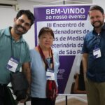 Na foto, Daniel Maiagoli, coordenador adjunto de curso do Centro Universitário de Paulínia (Unifacp), Cláudia Kiyomi Minazaki, coordenadora de curso da Universidade Paulista, do campus de Campinas, e Luciano Melo de Souza, coordenador de curso da Universidade Brasil.