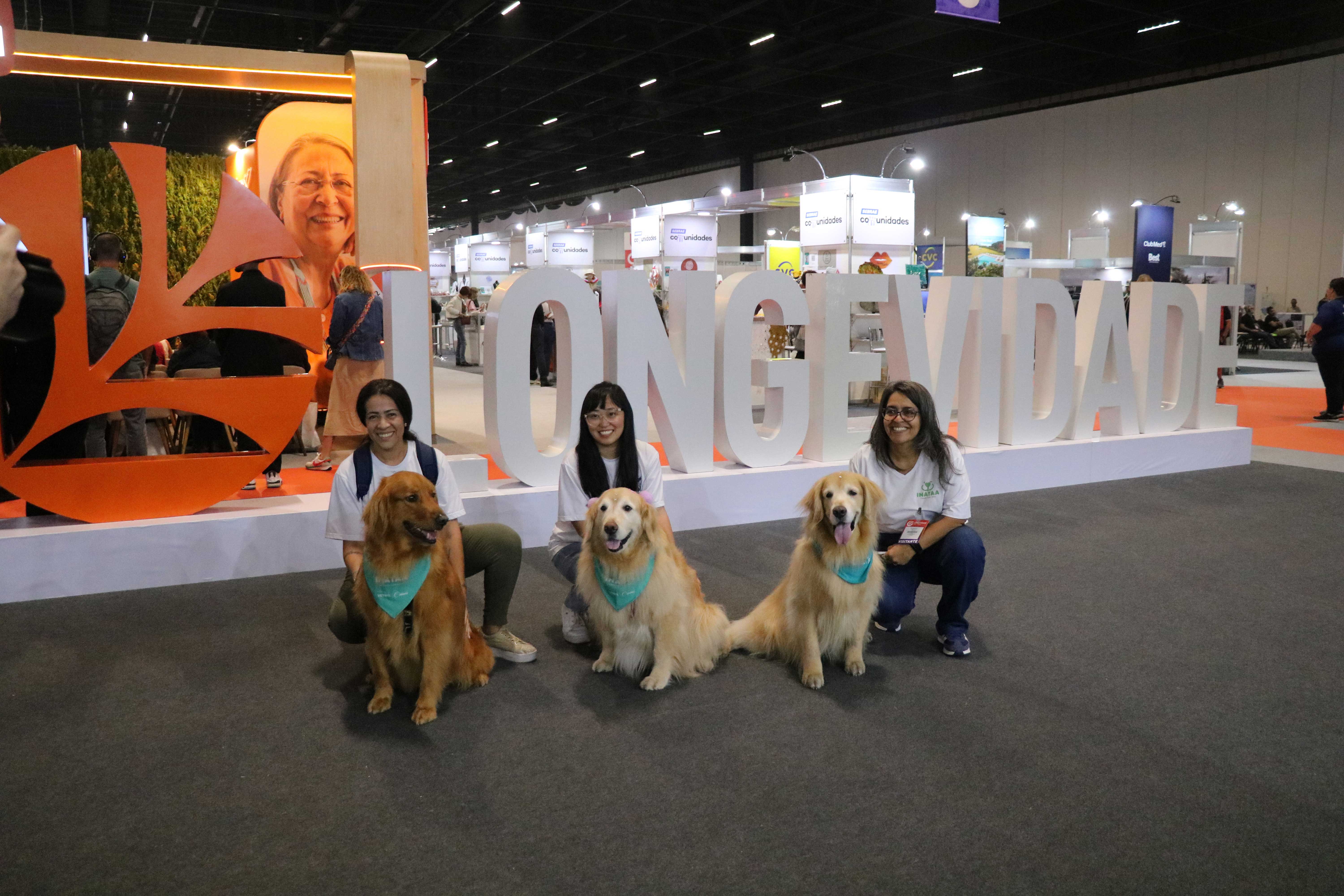 mulheres juntas de cães