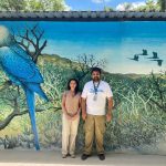 A vice-presidente do CRMV-SP, Carolina Filippos, representando o Regional; e o presidente da Comissão de Animais Selvagens do CRMV-SP e médico-veterinário do Zoo São Paulo, Fabricio Rassy.