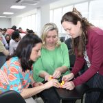 Colaboradores durante as atividades e dinâmicas.