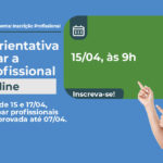 Palestra orientativa para liberar a cédula profissional, evento on-line, dia 15/04, às 9h.