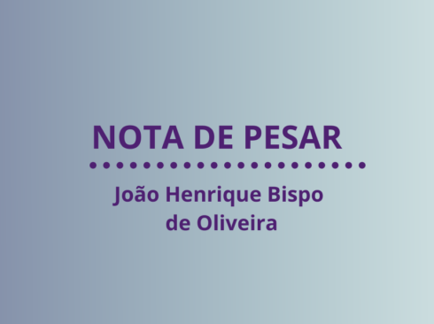 Nota de pesar - João Henrique Bispo de Oliveira