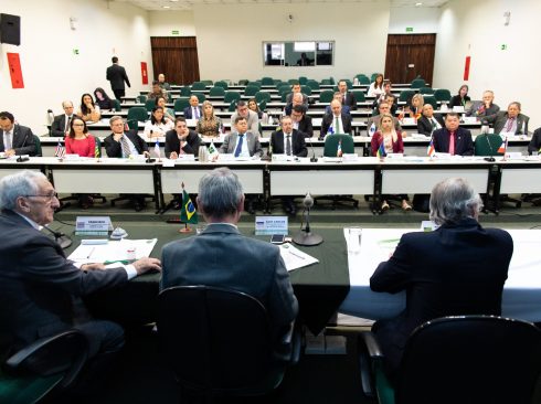 Foto: Gilberto Soares
Legenda 1: Plenário da II Câmara Nacional de Presidentes do Sistema CFMV/CRMVs