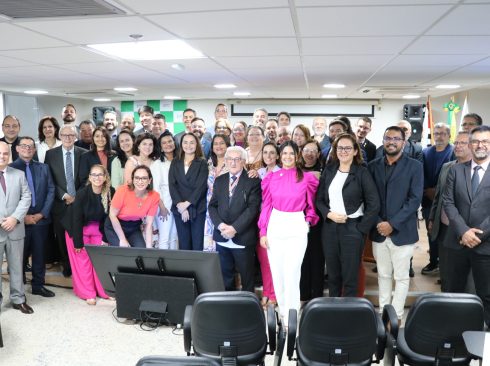 Posam para a foto os Secretários-Gerais e Vice-Presidentes do Sistema CFMV CRMVs.